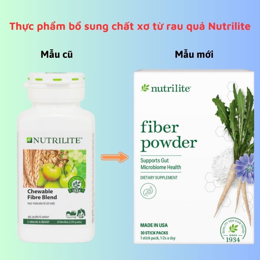 Thực phẩm bổ sung chất xơ từ rau quả Nutrilite